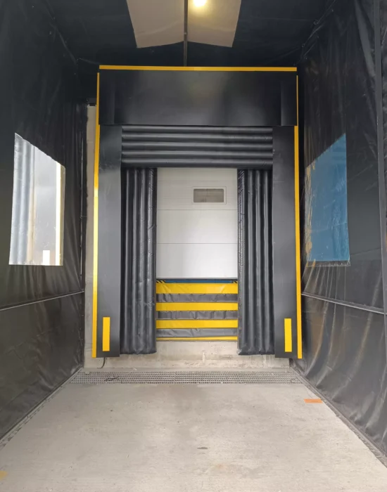 Abrigo inflable para muelle de carga Cold Chain Services Colombia